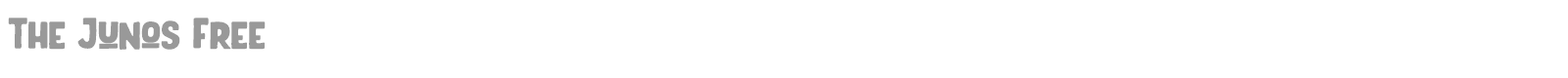 The Junos font preview